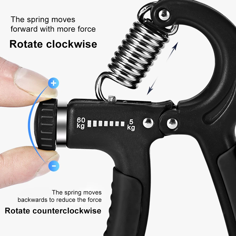 Grip Strengthener Strength Training Hand Exerciser Adjustable 5-60KG Fitness Unisex Finger Rehabilitation Training Hand Grip